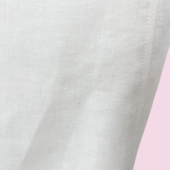 RICHARD MALCOLM LONG WHITE LINEN MAXI SKIRT - 12 - Picture 7 of 9